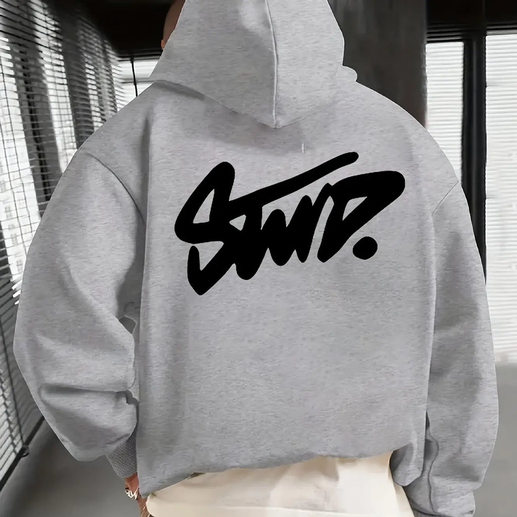 Y2K Man Clothing Daily Casual Fashion Personality Long Sleeve Hooded Advanced Classic Popular Solid Pattern Female Pullover