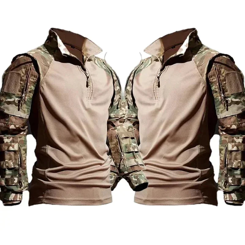 Outdoor Camo Suits Tactical Uniform Training Sets Work Wear Cargo Pants Tactic Army Combat Shirts Hunting Clothes Wear-resisting