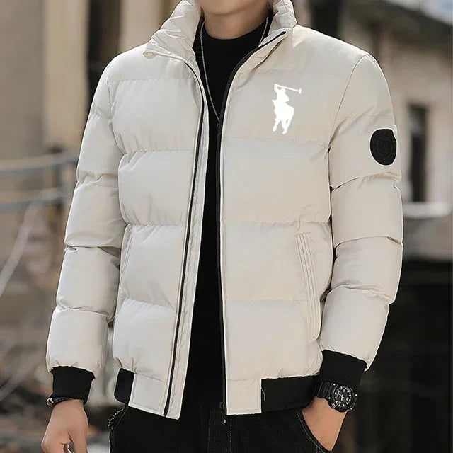 2025 Autumn/Winter fashion zipper cotton jackets, warm cotton-padded jackets, winter casual sports cotton-padded clothes, stand-