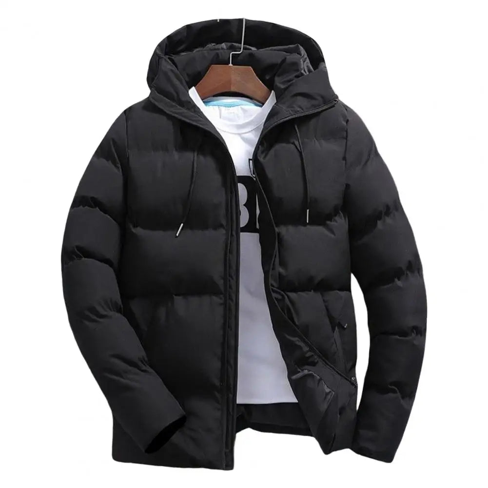 Fashion Parkas Men Winter Overcoat Thick Puffer Jacket Men Winter Coat Casual Jacket Warm Hooded Outwear Keep Warm Men Jacket