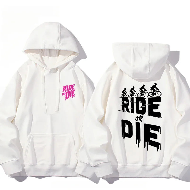 MucOff Ride or Die sweatshirt cotton hooded for both men and women Fans Essentials Autumn and Winter hooded sweater je