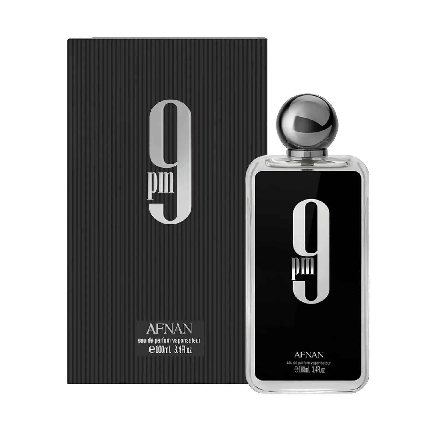 Afnan 9 PM For Men Eau De Parfum, 3.4 Fl. Oz Pheromone men's cologne, long-lasting fragrance, Christmas gift