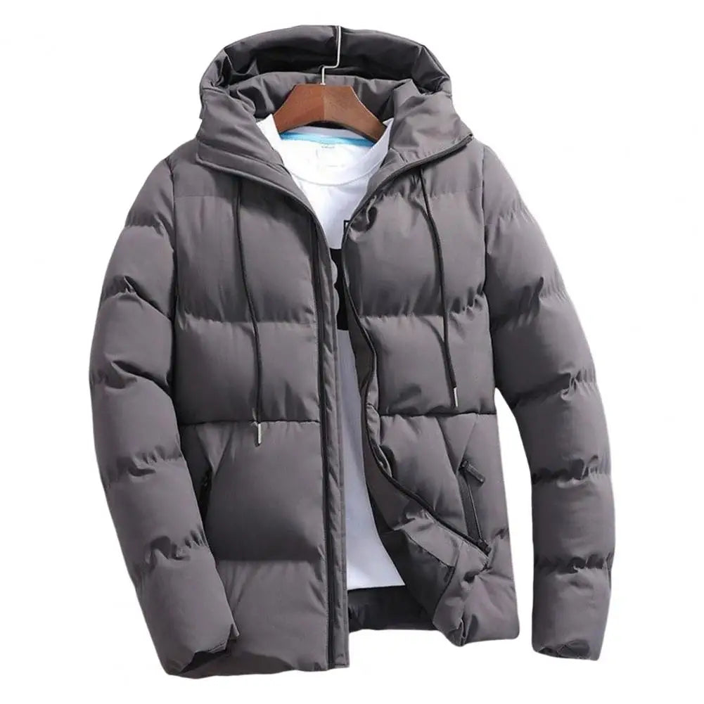 Fashion Parkas Men Winter Overcoat Thick Puffer Jacket Men Winter Coat Casual Jacket Warm Hooded Outwear Keep Warm Men Jacket