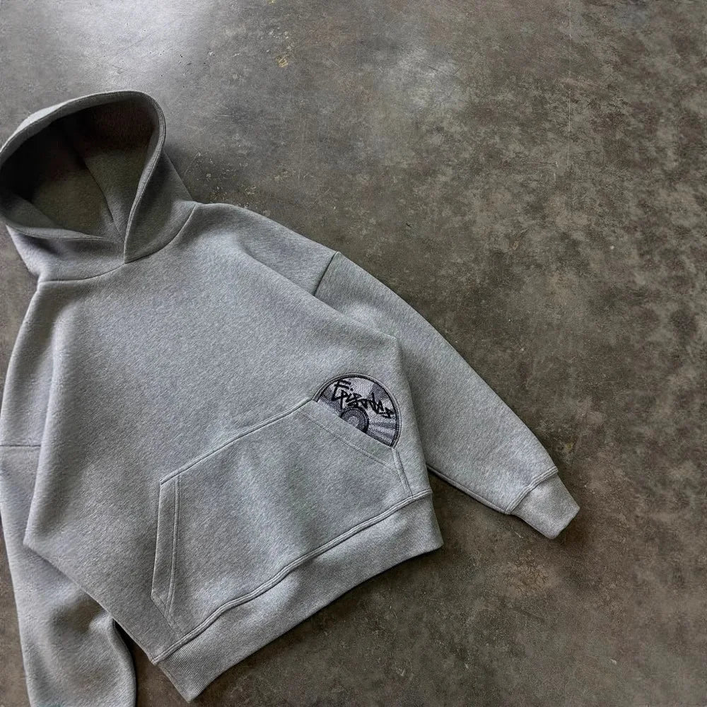 2025 New Hoodie Fashion Street Style Versatile Personalized Embroidery Hoodie Men's and Women's Casual Hoodie Pants