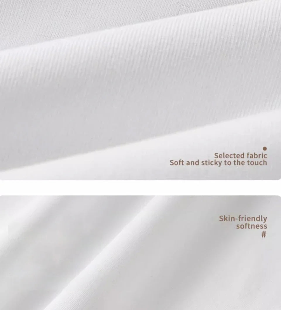 100% pure cotton summer high-end brand men's short sleeve round neck fashionable style half sleeved top breathable T-shirt