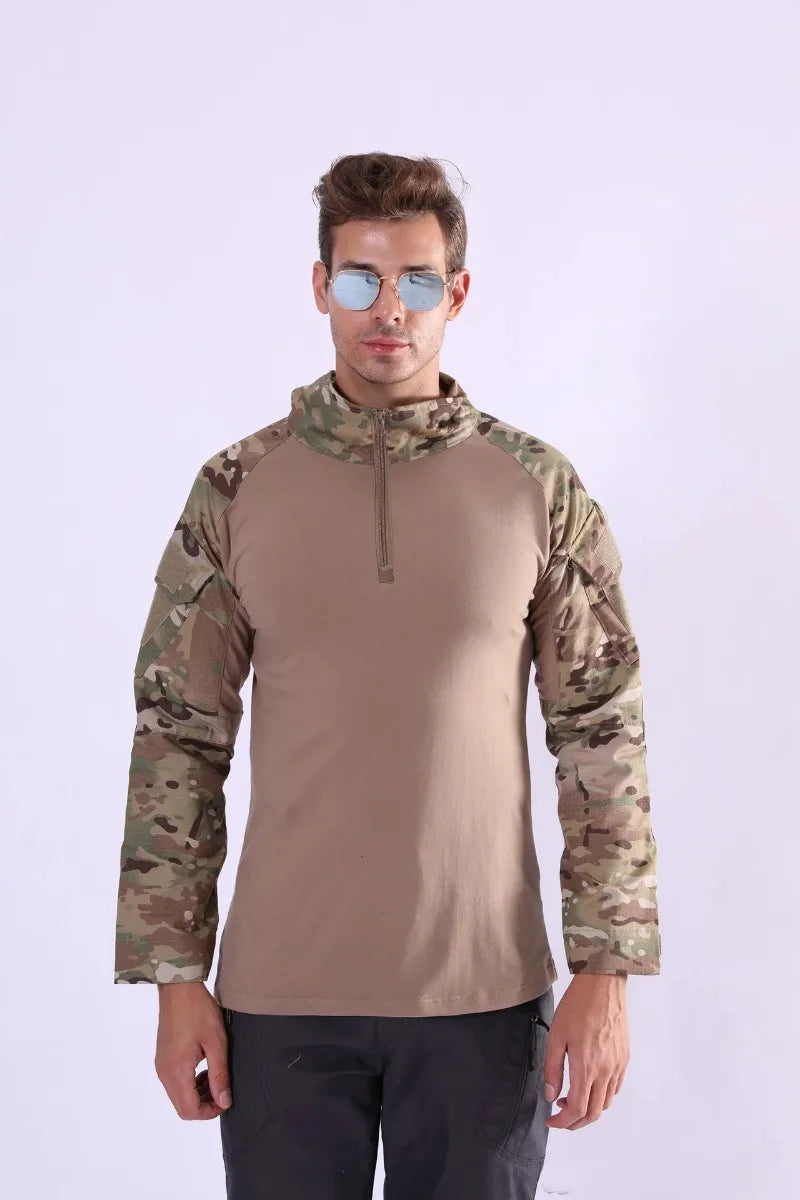 Hunting Uniforms Set for Men  Camouflage Breathable Multicam Black Suit Hiking Shirt Tactical Cargo Uniform Hunting Set