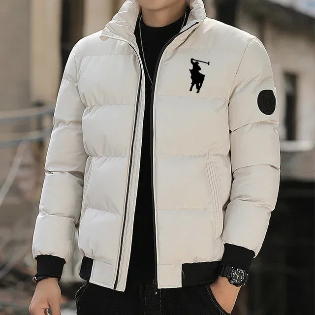 2025 Autumn/Winter fashion zipper cotton jackets, warm cotton-padded jackets, winter casual sports cotton-padded clothes, stand-