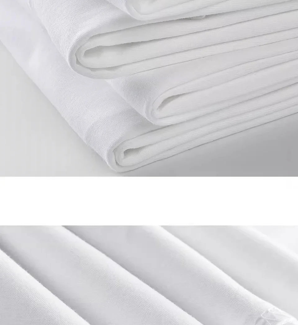 100% pure cotton summer high-end brand men's short sleeve round neck fashionable style half sleeved top breathable T-shirt