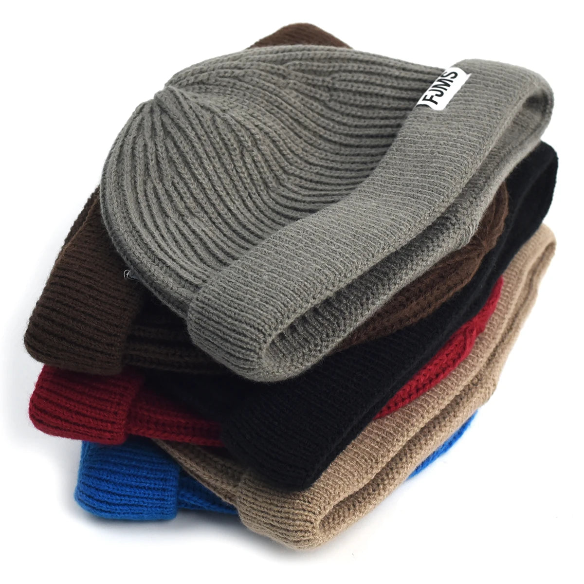 Hip Hop Beanie Knitted Hat Men Fashion Skullcap Autumn Women Winter Brimless Baggy Melon Cap Cuff Docker Fisherman Beanies Hat