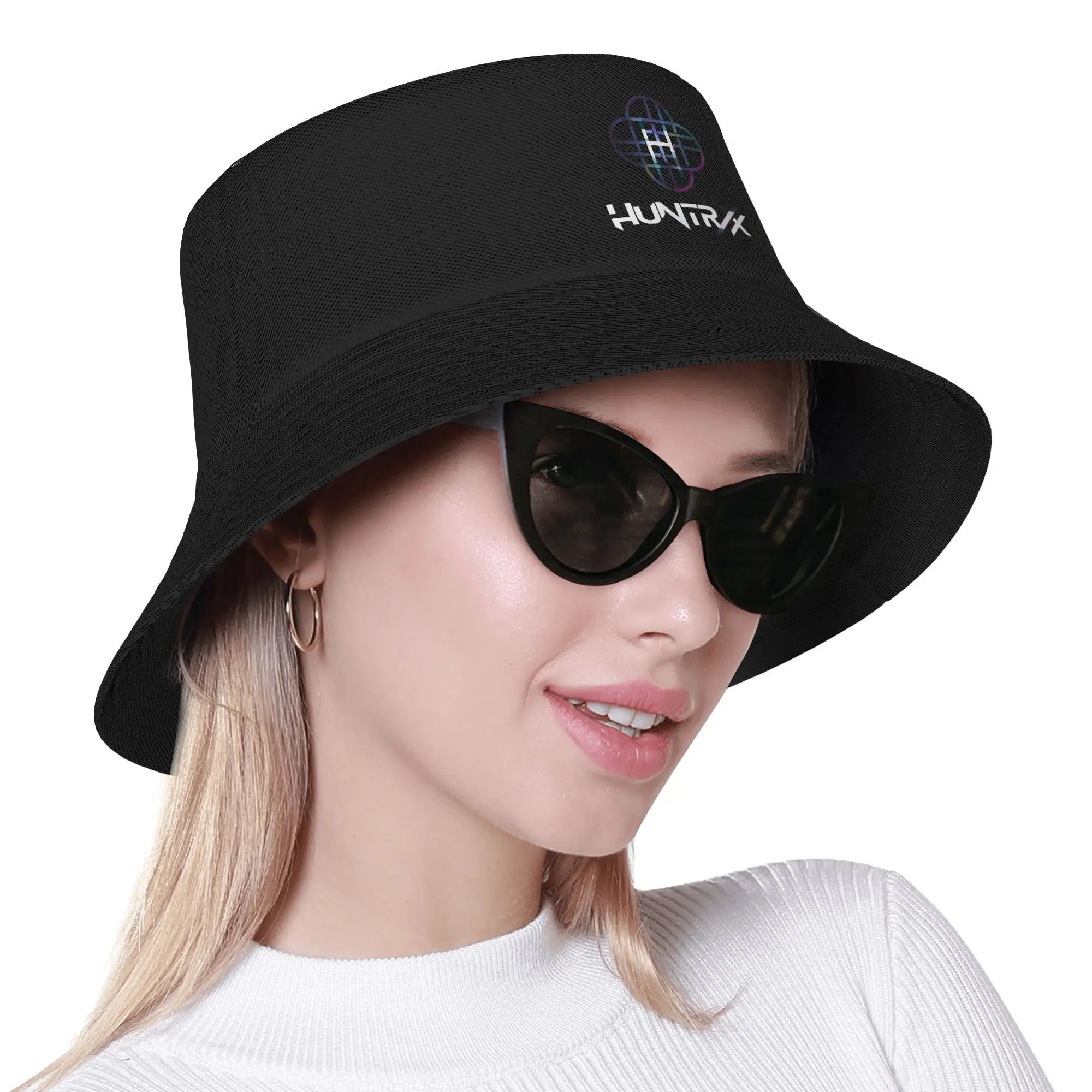 Huntrix KPop Demon Hunters Logo Bucket Hat Summer Beach Vacation Getaway Headwear Merch Fisherman Caps for Woman Panamka