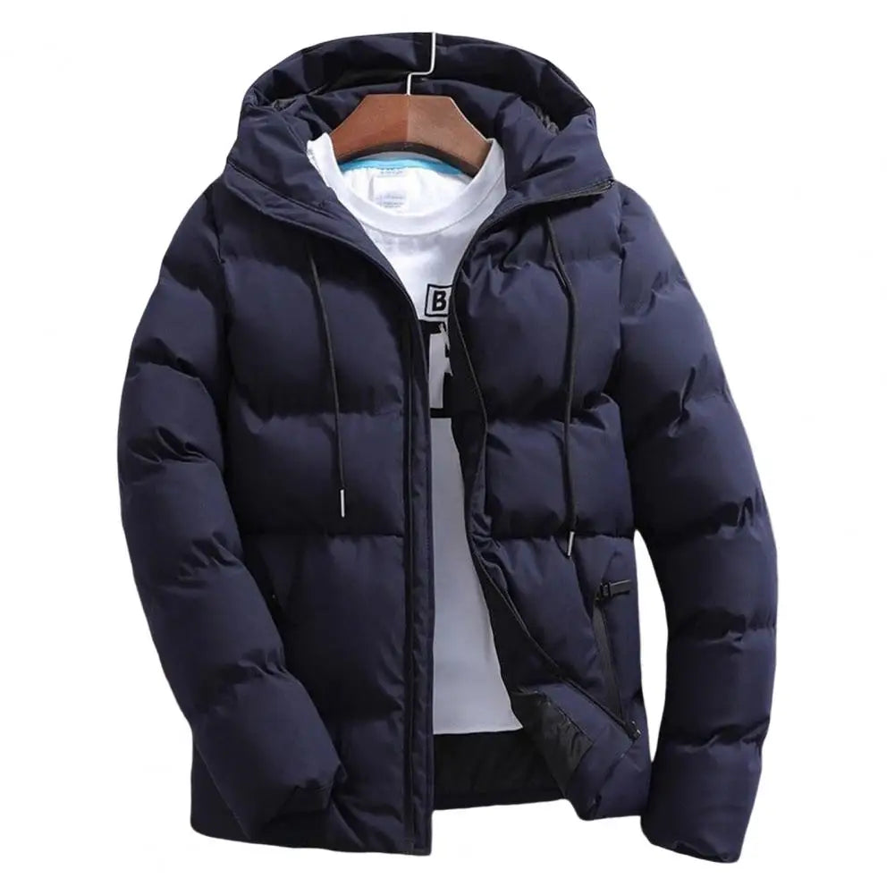Fashion Parkas Men Winter Overcoat Thick Puffer Jacket Men Winter Coat Casual Jacket Warm Hooded Outwear Keep Warm Men Jacket