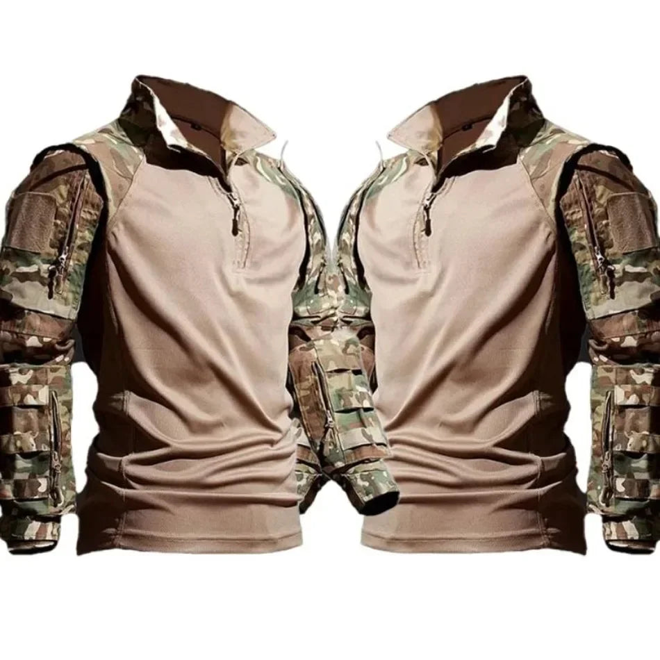 Outdoor Camo Suits Tactical Uniform Training Sets Work Wear Cargo Pants Tactic Army Combat Shirts Hunting Clothes Wear-resisting
