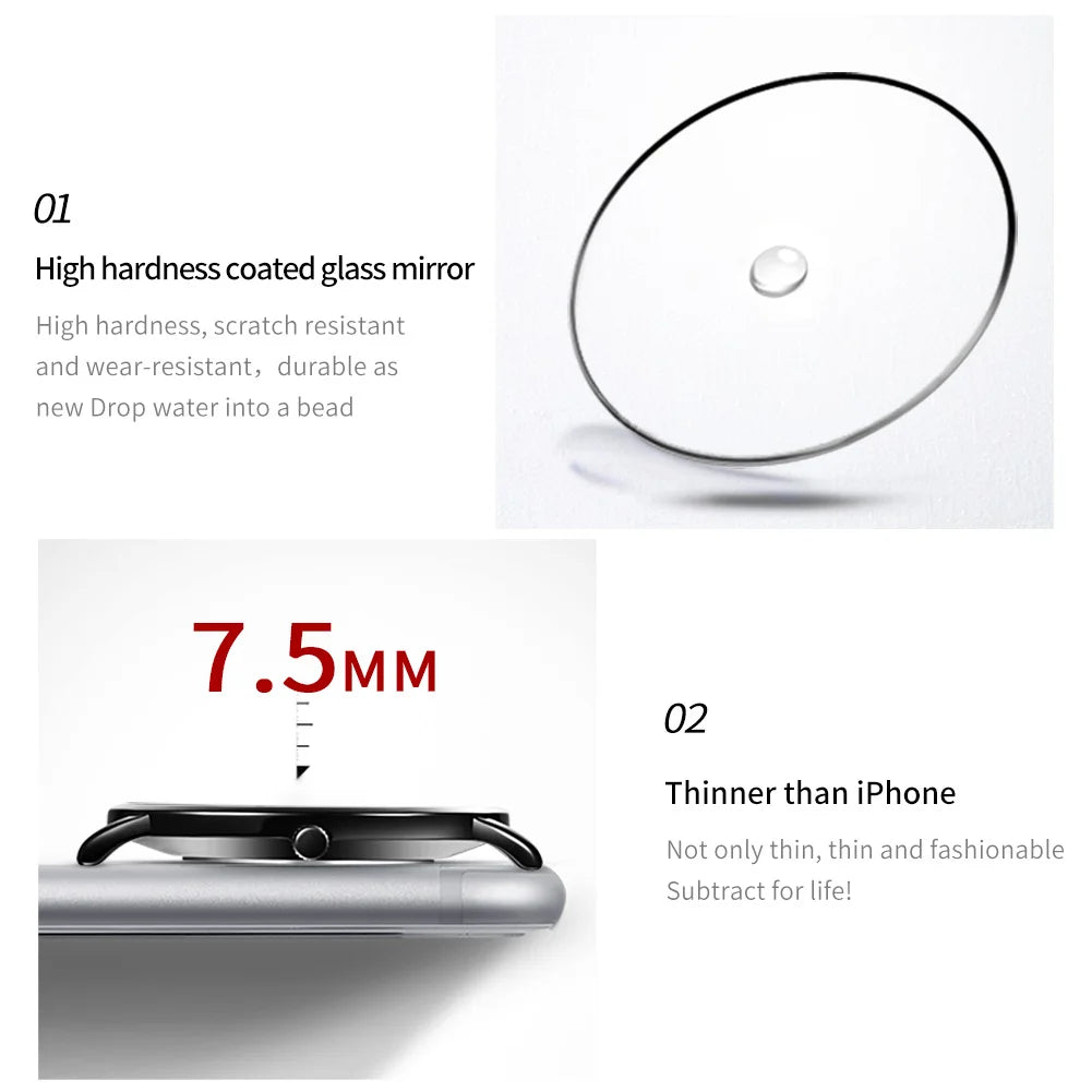 OLEVS 9954 Men's Quartz Watch Ultra Thin 7.5mm Waterproof Minimalist Luminous Business Wristwatch with Mesh Strap