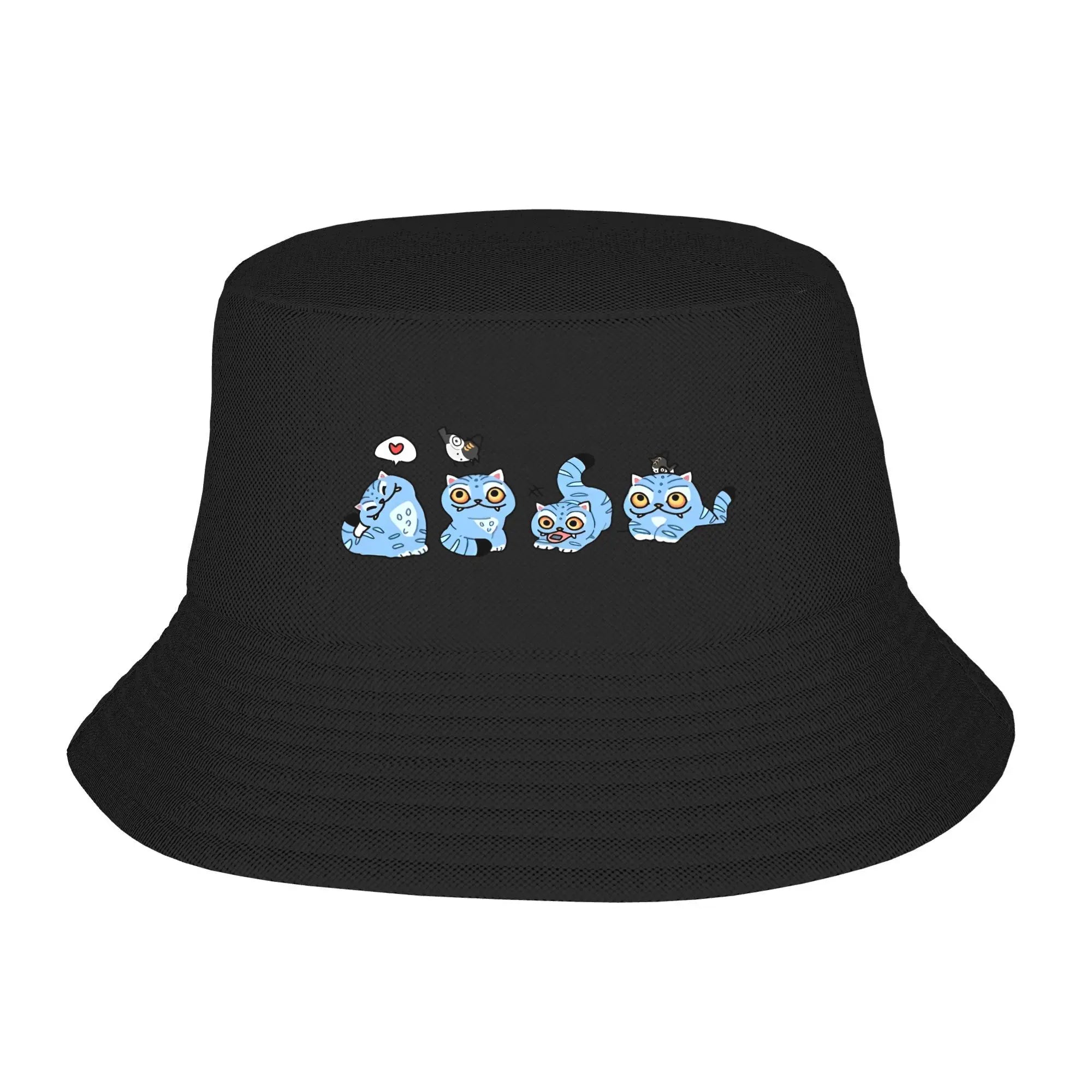 Huntrix KPop Demon Hunters Logo Bucket Hat Summer Beach Vacation Getaway Headwear Merch Fisherman Caps for Woman Panamka