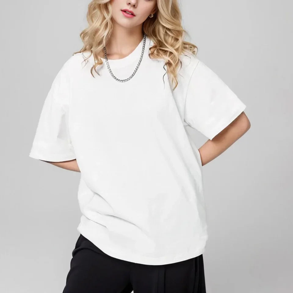 100% pure cotton summer high-end brand men's short sleeve round neck fashionable style half sleeved top breathable T-shirt