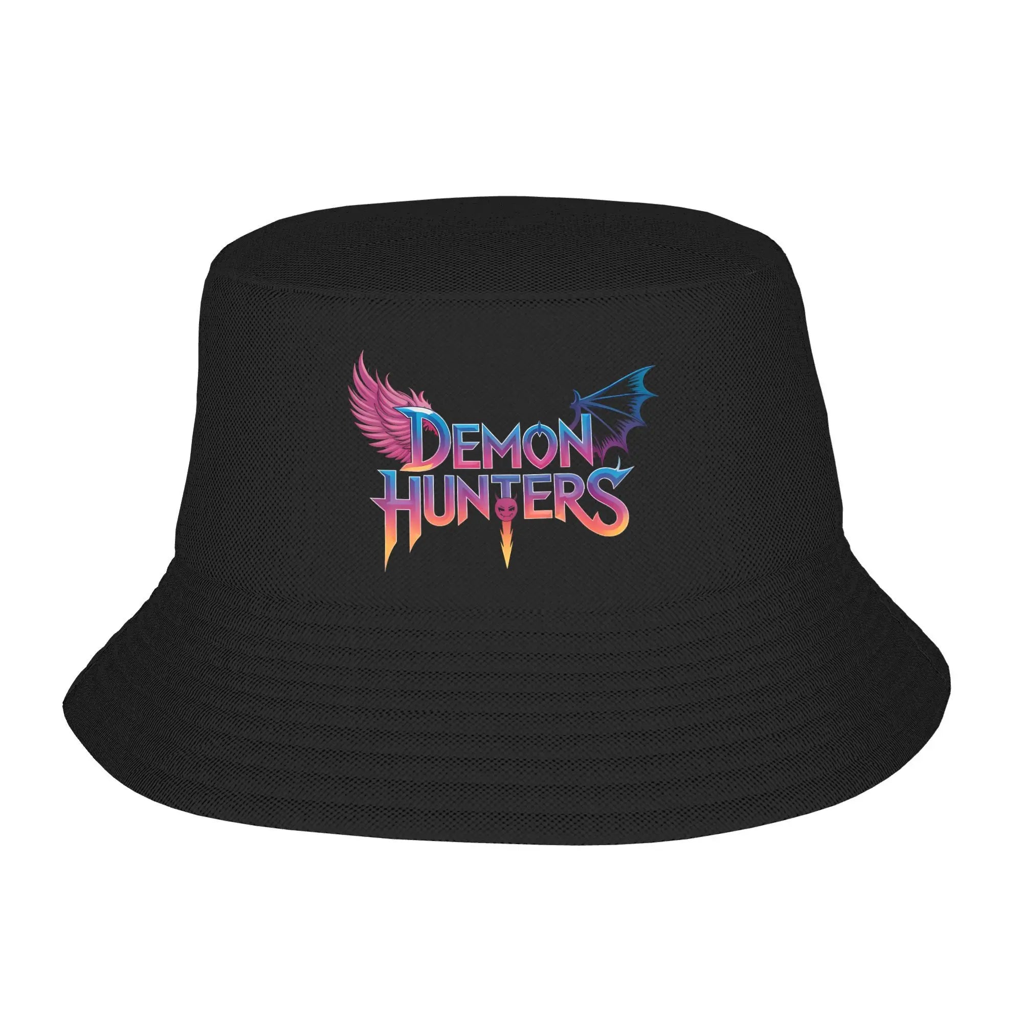Huntrix KPop Demon Hunters Logo Bucket Hat Summer Beach Vacation Getaway Headwear Merch Fisherman Caps for Woman Panamka