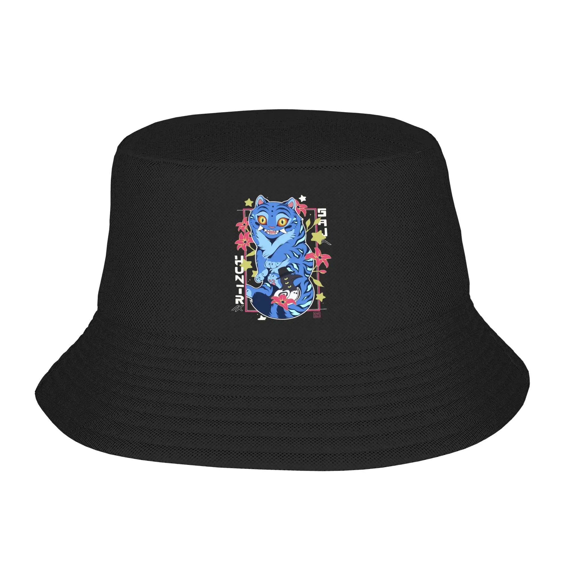 Huntrix KPop Demon Hunters Logo Bucket Hat Summer Beach Vacation Getaway Headwear Merch Fisherman Caps for Woman Panamka