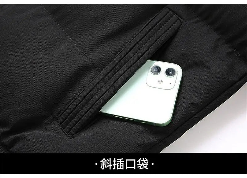 Winter Coats Men 2026 New Thick Warm Parkas Puffer Jackets Bomber Jackets Fashion Waterproof Designer Luxury Men Down Jackets