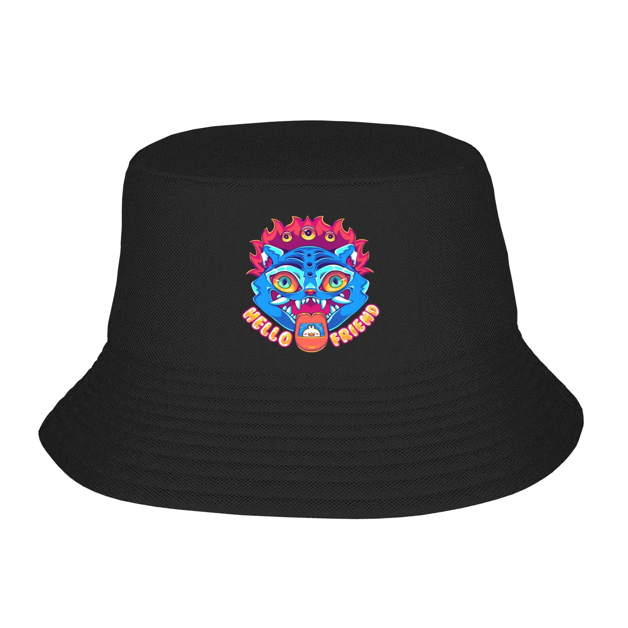 Huntrix KPop Demon Hunters Logo Bucket Hat Summer Beach Vacation Getaway Headwear Merch Fisherman Caps for Woman Panamka
