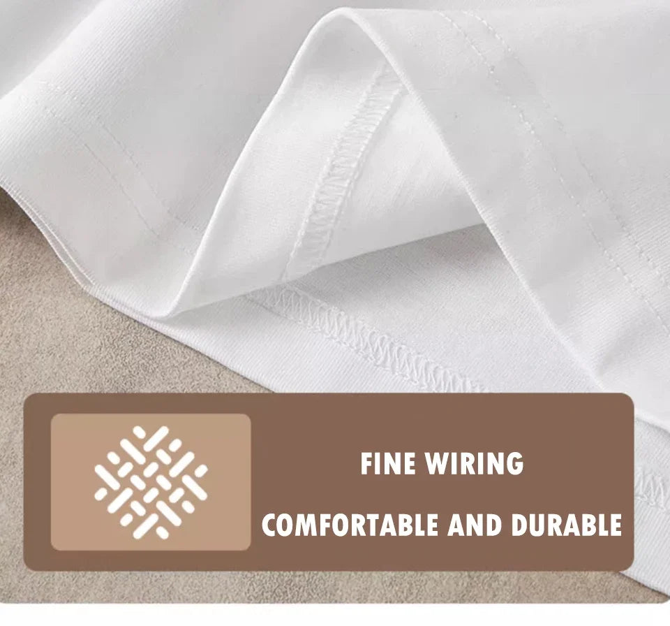 100% pure cotton summer high-end brand men's short sleeve round neck fashionable style half sleeved top breathable T-shirt