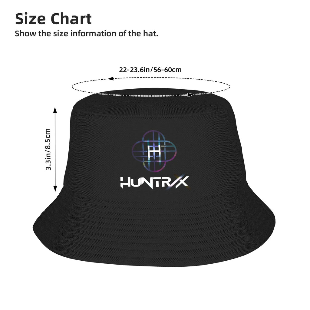 Huntrix KPop Demon Hunters Logo Bucket Hat Summer Beach Vacation Getaway Headwear Merch Fisherman Caps for Woman Panamka
