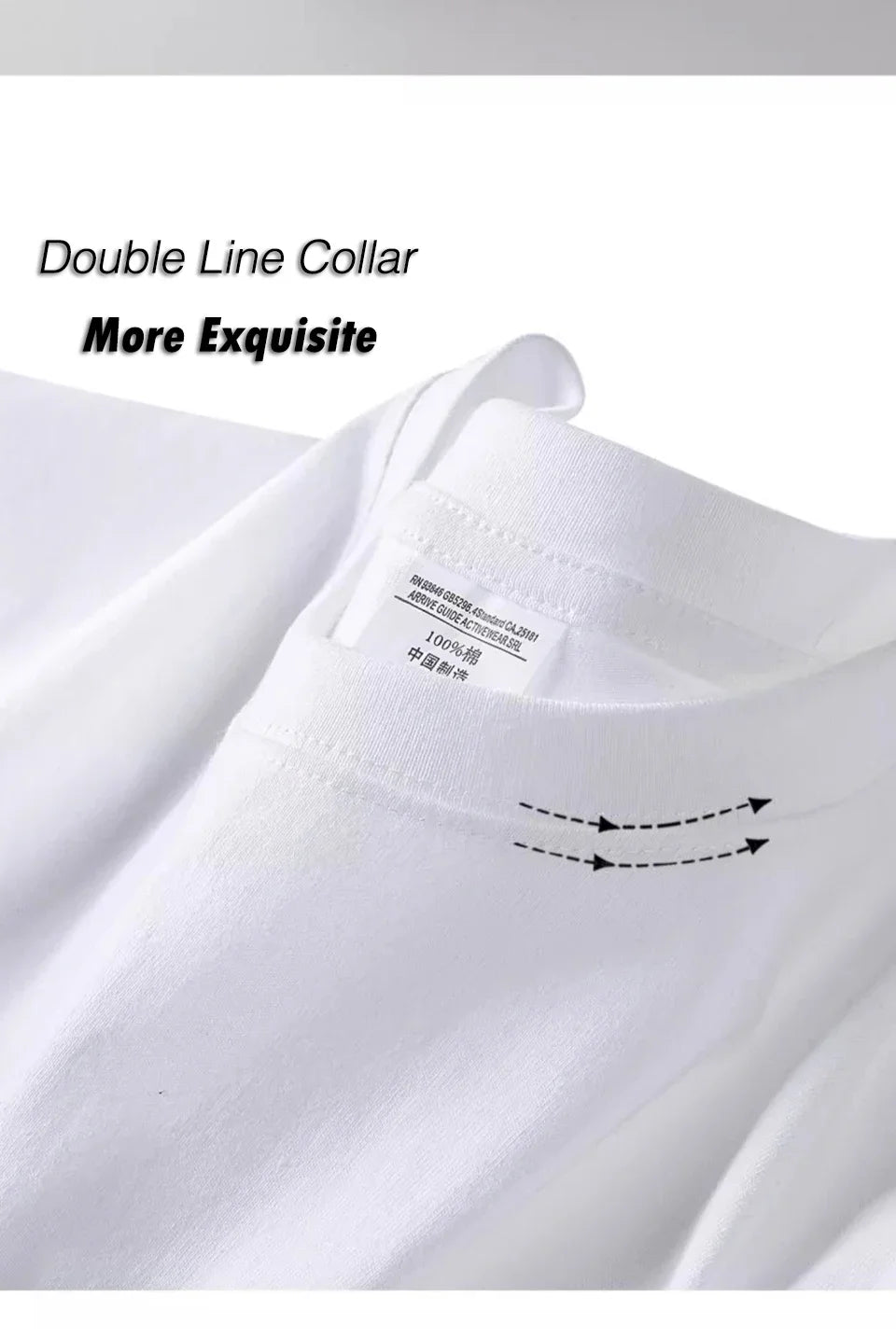 100% pure cotton summer high-end brand men's short sleeve round neck fashionable style half sleeved top breathable T-shirt